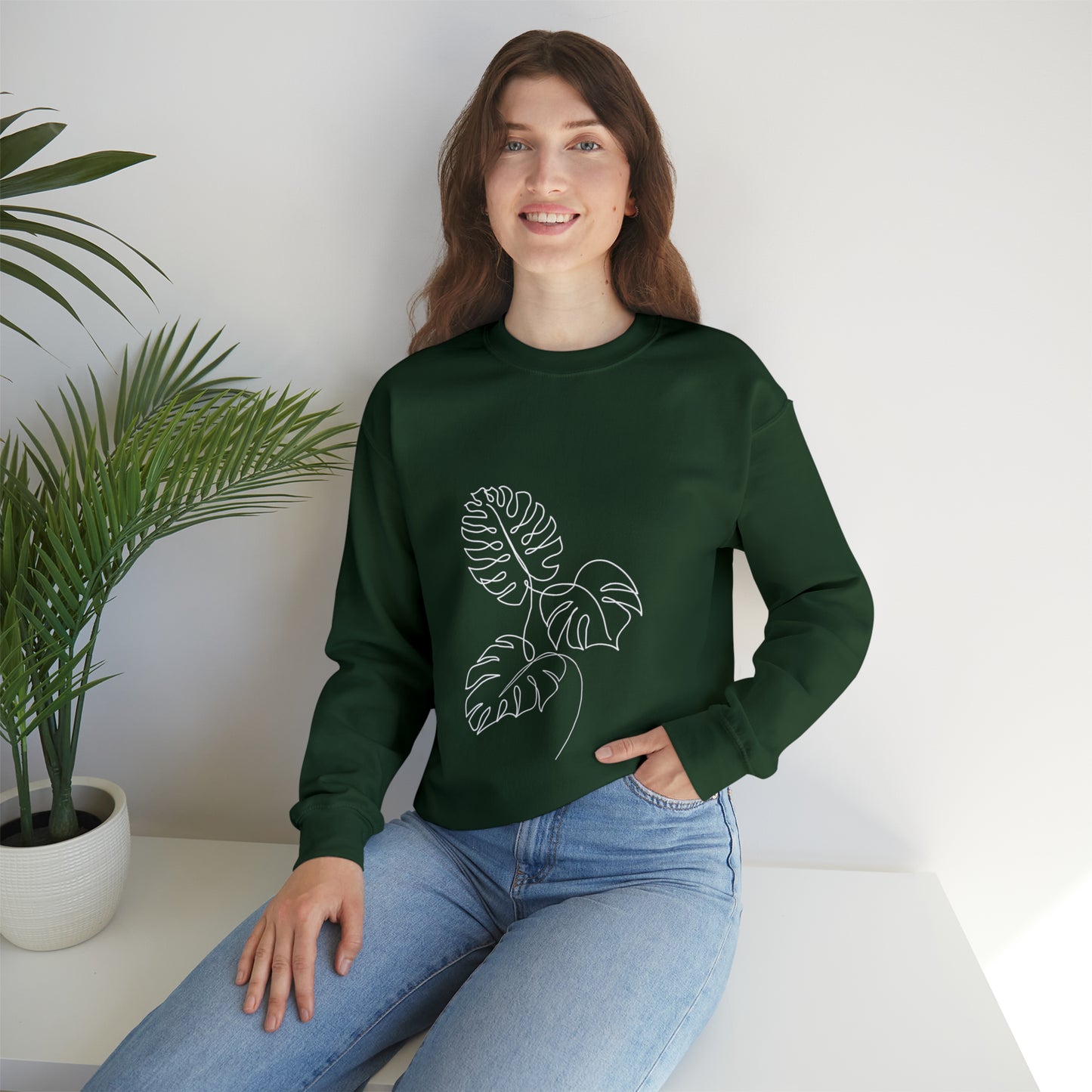 Leafy Luxe Crewneck Sweatshirt